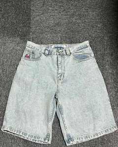 Personnalisé 2025 Été Surdimensionné Lavage À L'acide Denim Shorts Jeans Streetwear Baggy Jorts Hommes - Product Image 1
