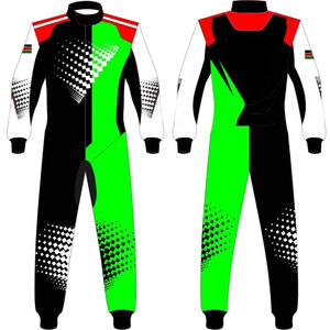 Combinaison de karting pour homme CHRIS RACEWEAR 2025, double couche personnalisée, coton FR respirant, intérieur Nomex, séchage rapide, techniques d'impression - Product Image 3