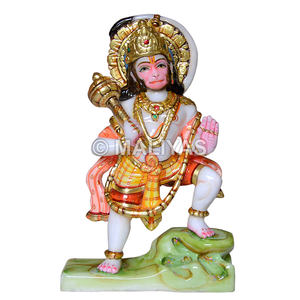 Hanuman Idol <b>for</b> <b>Home</b> Marble | Handcrafted Marble Hanuman Murti <b>for</b> <b>Pooja</b> & Temple - Product Image 1