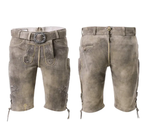 Oktoberfest alemán Lederhosen auténtico traje de hombre bávaro Lederhosen para hombre Lederhosen Trachten ropa corta - Product Image 6