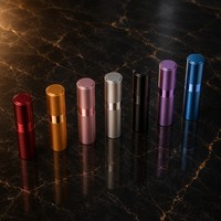 Atomiseur de parfum à fine brume 10 ml, flacon de voyage rechargeable rotatif, buse de pulvérisation rétractable, conteneur portable pour échantillons cosmétiques