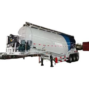 Semi-remorque d'occasion à 3 essieux pour le transport de ciment en vrac sec de 40 à 50 m³ avec compresseur d'air - Product Image 4