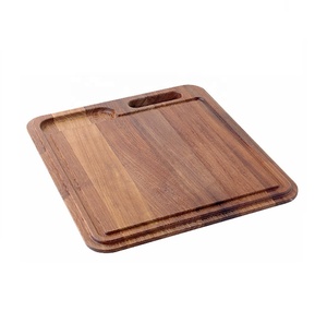 Bloque de cortar de madera ecológico, bambú y resina, tamaño y estilo personalizables para embalaje de caja de cocina con logotipo personalizado - Product Image 1