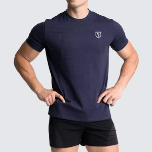 Nouveau Style Muscle Gym Tee Hommes T-shirts Qualité Gym T-shirts En Gros À Manches Courtes Blanc Spandex/Coton Casual Plus La Taille Imprimer - Product Image 1