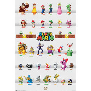 Póster de Personajes de Super Mario de Nintendo en Estilo Moderno para Decoración de Pared - Product Image 4