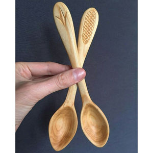 Eco Friendly <b>Compostable</b> <b>Wooden</b> Flatware Set Biodegradable Disposable Cutlery for Home Party and Restaurant Use - Product Image 2