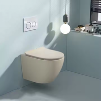 MWD Vente en gros d'usine Articles sanitaires Plusieurs couleurs Céramique One Piece Wc Toilette suspendue au mur pour salle de bain Hôtel Villa