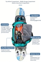 Sac de ski innovant B4001 avec design multifonctionnel pour les voyages et les sports de plein air, imperméable et polyvalent