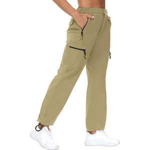 Pantalones Cargo de Felpa de Spandex/Poliéster Premium para Mujer, Cómodos, con 6 Bolsillos, Corte Regular, Secado Rápido, Personalizables, Duraderos, al por Mayor - Product Image 2