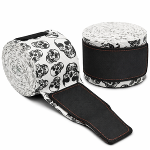 Vendas de Boxeo Elásticas Personalizadas con Estampado de Calavera para Entrenamiento de MMA, Muay Thai y Boxeo - Product Image 1