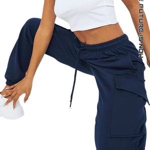 กางเกงวิ่งเอวสูงระบายอากาศได้ดีแบบไร้รอยต่อสไตล์วิดพื้นมีกระเป๋าข้างแบนด้านหน้า - Product Image 6