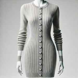 <b>Women's</b> Casual Cartoon V-Neck Cardigan <b>Sweater</b> with Lace Flowers Standard Thickness Knitted Design - Product Image 5