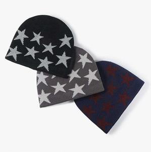 Gorro de punto Jacquard de otoño e invierno, gorro personalizado de moda transfronterizo, estilo informal cálido de Hip-Hop para hombres - Product Image 2