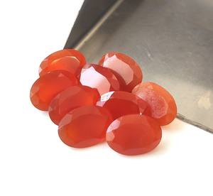 Vente en gros d'onyx rouge naturel à facettes pierre précieuse en vrac coupe ovale 3x5mm-20x30mm pour la fabrication de bijoux - Product Image 4