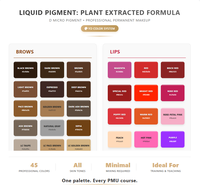 Encre PMU organique professionnelle pour la formation et l'éducation au maquillage permanent