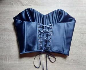Corsé de Satén para Mujer, Diseño Único, Bustier con Tela Transpirable para Fiestas y Eventos de Lujo, Control Firme y Ligero - Product Image 5