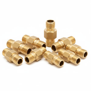 שסתום פליז אביזרי צינור חוט יחיד מחבר barb עבור שמן גז מים - Product Image 1