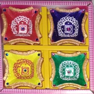 Lámparas de arcilla de terracota natural Diyas pintadas artesanales hechas a medida. Ideal para festivales y decoración del hogar - Product Image 3