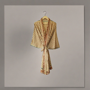 Elegante Kimono rosa e nero 100% di seta abito da donna di lusso Loungewear per Spa Resort lunga <span class=keywords><strong>vestaglia</strong></span> per casa su misura - Product Image 6