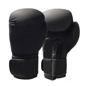Haga su propia marca con la fabricación profesional de Rukhmal Sports Guantes de boxeo negros de cuero de vaca personalizados para hombres - Product Image 3