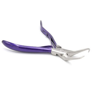 Pince à perles Pro Logo personnalisé outil d'extension de cheveux pince professionnelle extensions de cheveux en acier inoxydable emballage personnalisé - Product Image 3