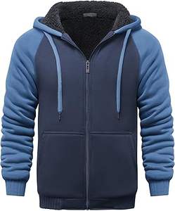Sudaderas Casuales de Invierno para Hombre, Color Sólido, 100% Algodón, Felpa, Corte Regular, Secado Rápido y Transpirable, Ecológicas, con Bolsillo, Alta Calidad - Product Image 2