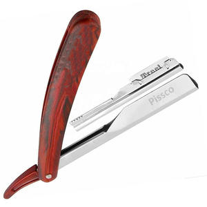 Navaja de afeitar plegable de acero inoxidable para cortar el cabello, navaja de afeitar recta de acero inoxidable, navaja de afeitar recta de acero inoxidable alemán - Product Image 4