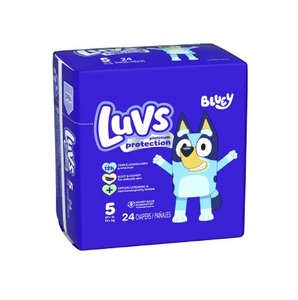 Pañales Luvs Tamaño 5 Blueys Platinum Protection 172 Count Venta a granel para bebé Uso diurno y nocturno a precio barato - Product Image 5