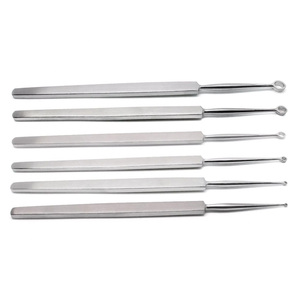 6 Pcs Fox Curettes Dermiques Dermatologie 1mm-6mm ENT Chirurgical Médical I Instruments - Product Image 3