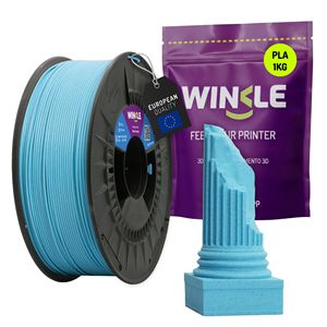 Filamento per Stampante 3D WINKLE Blu Grafite PLA HD Testurizzato 1.75mm 1kg Qualità Europea ES Biodegradabile Facile da Stampare Alta Precisione - Product Image 1