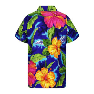 เสื้อฮาวายสำหรับผู้ชายเสื้อฮาวายชายหาดแขนสั้นสำหรับผู้ชายเสื้อฮาวายแห้งเร็วออกแบบได้ตามต้องการ - Product Image 3