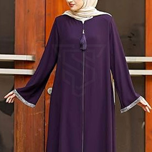 Dernier Modèle Abaya Femme Confortable Abaya Femme Haute Qualité Abaya Femme Sur Mesure - Product Image 3