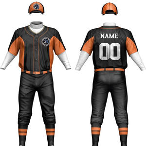 Uniformes de baseball à sublimation personnalisés pour jeunes, ensembles grande taille et respirants - Product Image 3