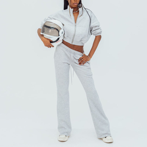 บริการ ODM รับทำโลโก้ เสื้อฮู้ดดี้ผู้หญิง ผ้าฝ้าย 100% สไตล์เกาหลี แขนยาว แฟชั่นเรียบง่าย สำหรับฤดูหนาว ขายส่ง - Product Image 3