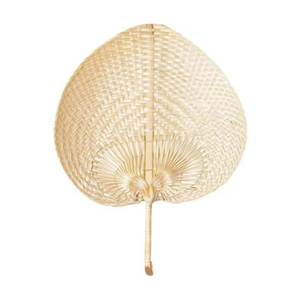 Abanicos de mano de hoja de palma de bambú tejido, abanicos de mano de Vietnam hechos de bambú para la exportación - Product Image 2