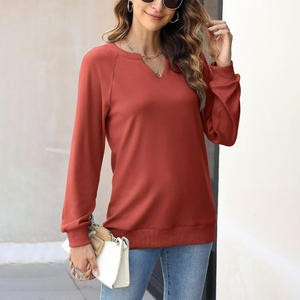 Sudadera personalizada para mujer con estampado de logotipo bordado cómodo Jersey diseñado para la moda elegante trajes casuales diarios - Product Image 3