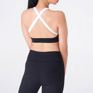 Conjunto de Yoga de secado rápido de alta calidad para mujer, 2025, transpirable, Color sólido, diseño a cuadros, cintura elástica - Product Image 4