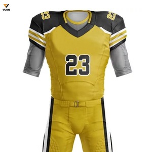 Venta al por mayor precio barato personalizado camuflaje diseño combate juego práctica entrenamiento fútbol americano Jersey pantalones uniforme corto verano - Product Image 3