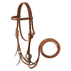 Brida para Caballo de Alta Calidad en Cuero PU y Acero Inoxidable para Carreras y Equitación Estilo Occidental - Product Image 1
