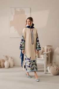 ชุดเดรสลำลองเย็บสำหรับผู้หญิงมาใหม่ชุดเดรสทางการและลำลอง shalwar kameez สำหรับฤดูหนาว - Product Image 2