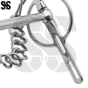 Bocados ajustables de acero inoxidable para caballos con soporte lateral estable que evita el deslizamiento del bocado para entrenamiento y uso en carruajes - Alta calidad - Product Image 5