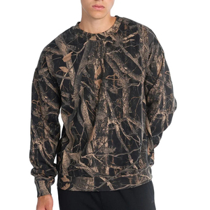 Diseña Tu Ropa, Prendas Básicas Transpirables, Mezcla de Algodón, Sudaderas de Camuflaje para Hombre, Elegantes, Cálidas para Invierno, Casuales, de Manga Larga - Product Image 1