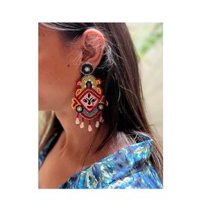 Excellent Quality Acrylic and Seed Bead <b>Earrings</b> Trendy Lightweight Jewelry for Daily Wear Available for Affordable Price - Product Image 5
