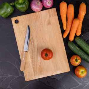 Planche à découper en bois d'acacia écologique de 1,3 cm d'épaisseur, taille personnalisable, bloc à découper de cuisine, va au lave-vaisselle, couleur personnalisable - Product Image 1