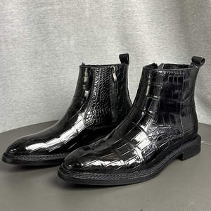 Botines de cuero genuino 100% para mujer, botines cálidos con tacón plano para fiestas y uso diario - Product Image 6