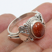Bague Boho en argent massif Sun Sitara pour femme Bijoux fins avec diamant perle Style décontracté Fiançailles Fête d'anniversaire de mariage