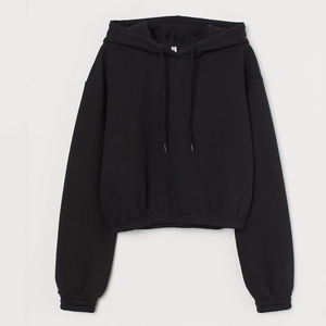 Sweat-shirt à capuche en polaire tie dye de couleur unie d'hiver populaire avec conception de goutte d'épaule pour les femmes - Product Image 1