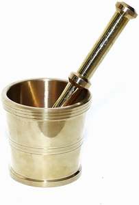 Meilleures ventes de pilon à mortier en laiton de haute qualité, outils pour herbes et épices en métal pour la cuisine et la table, produit Offre Spéciale - Product Image 6