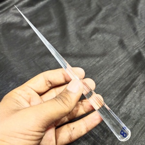 New Handcrafted Transparent Clean Sharp Point Healing <b>Wand</b> 32 Faceted 8 Inch Healing Energy <b>Wand</b> For Reiki Vastu Healing - Product Image 3