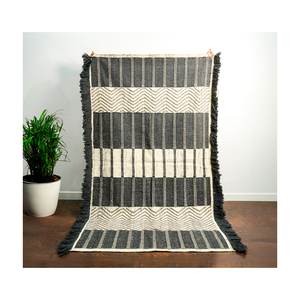 Exportateur indien tapis de jute de coton de luxe fait à la main qualité attrayante pour salon chambre salle de bain cuisine prix compétitif - Product Image 1